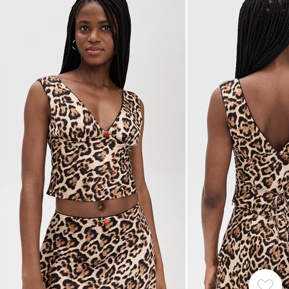 Nia cheetah tank top